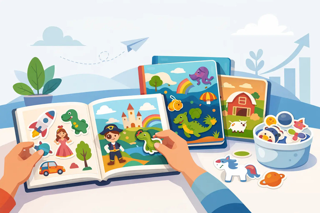 Reusable Sticker Books for Kids That Grow Play