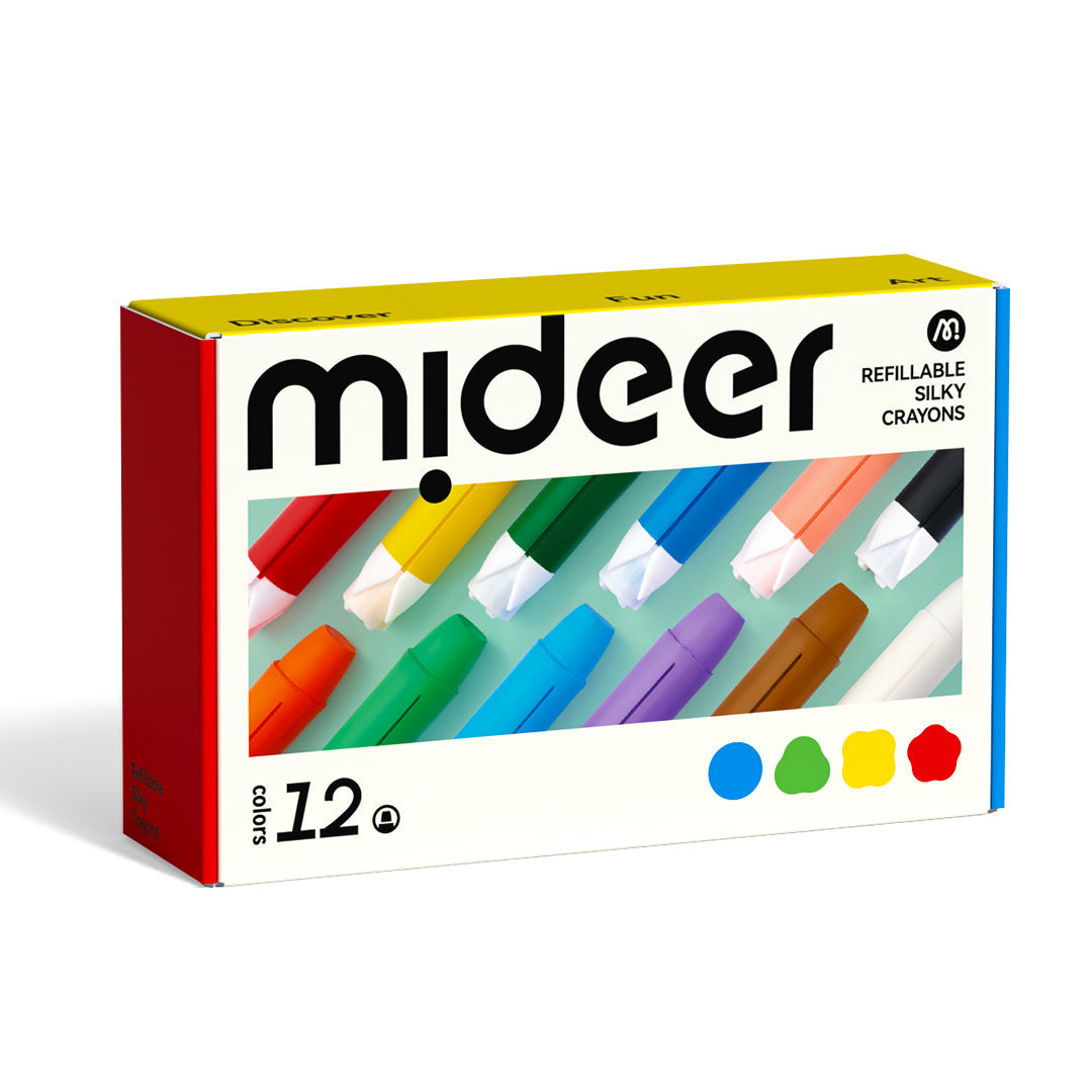 refillable silky crayons - Refills Pack 12 Colors