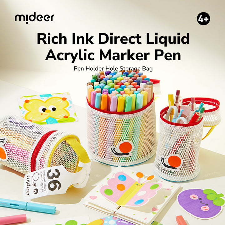 mideer Straight Liquid Acrylic Marker - 36 Colors