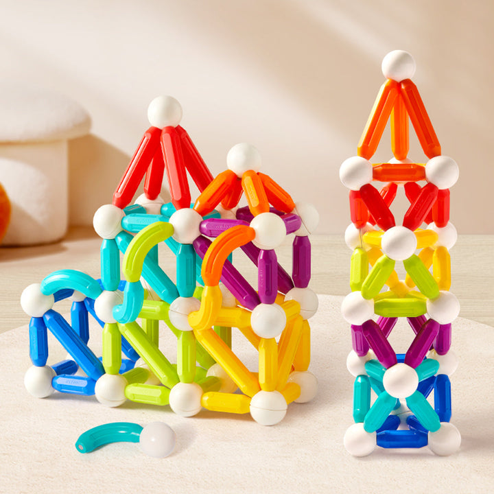 Rainbow Magnetic Building Stick 60P