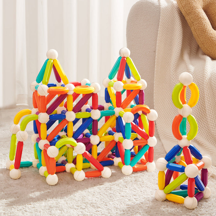 Rainbow Magnetic Building Stick 60P