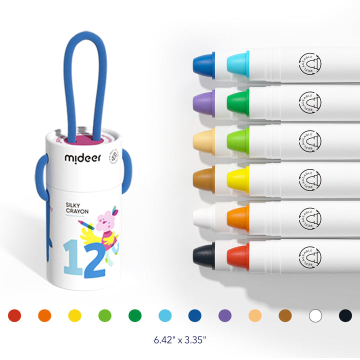 Silky Crayon 12 Colors