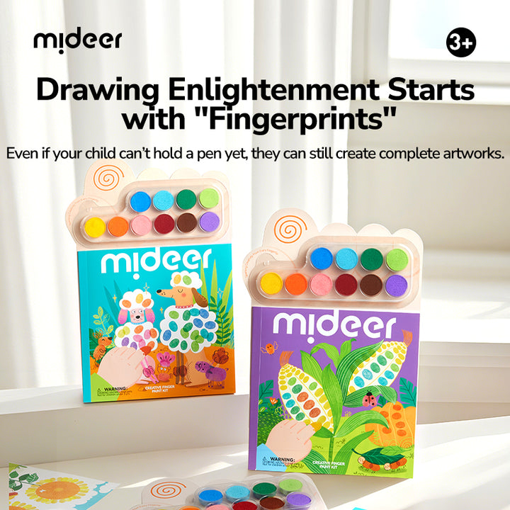 mideer CREATIVE FINGER PAINT KIT—Animal Party