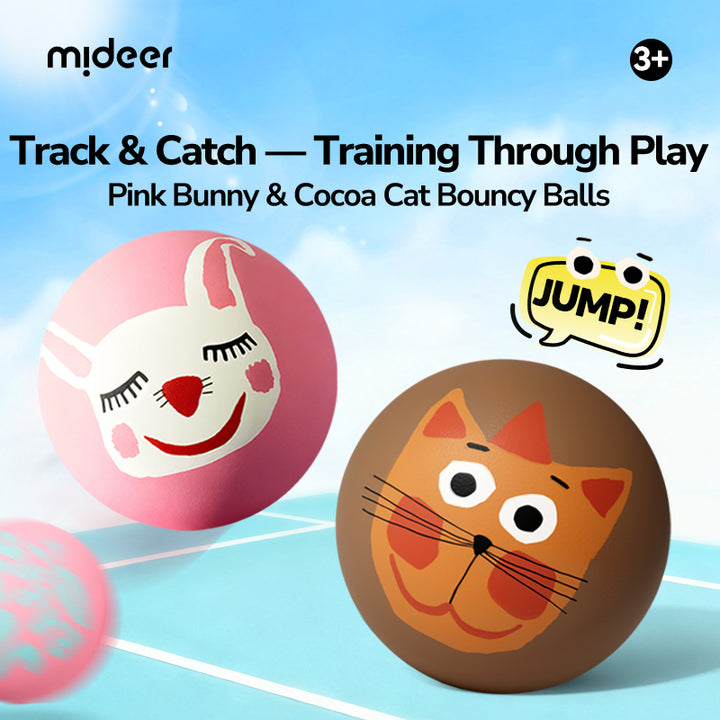 mideer Sensory Bounce Ball - Cocoa Cat – image 2