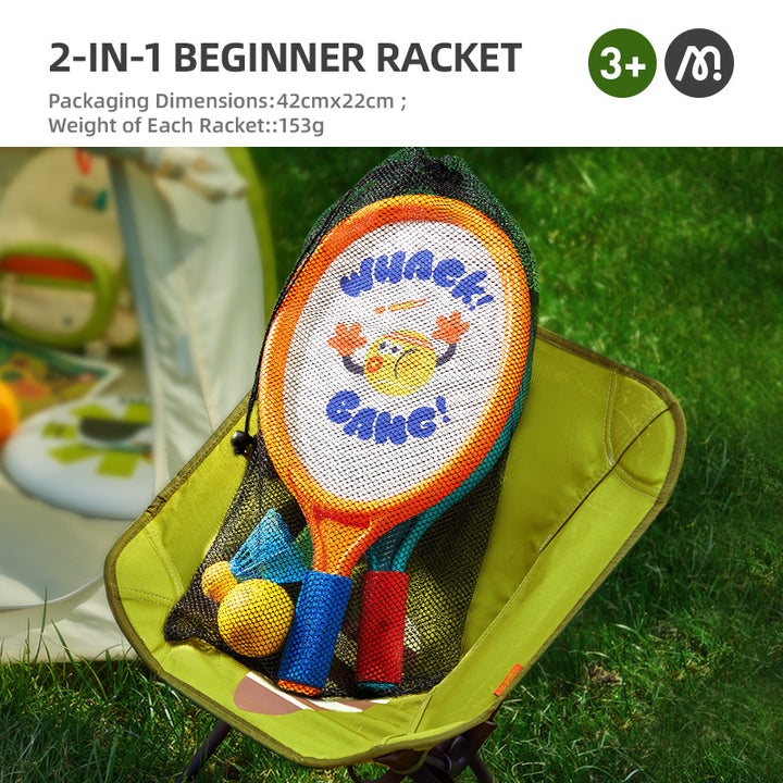 2-in-1 Kids Entry-Level Racket