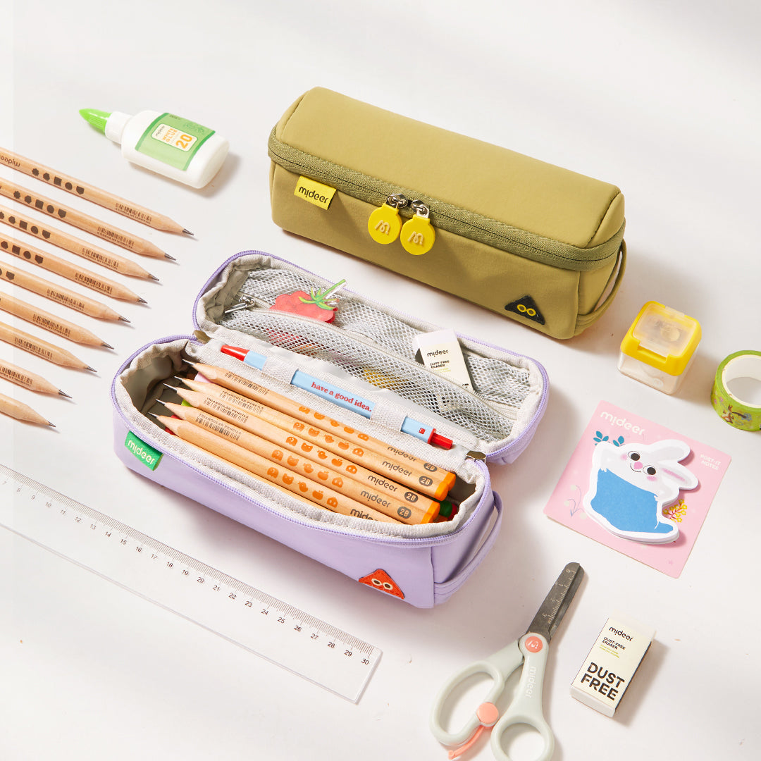 Multi-Functional Toast Pencil Case: Taro Purple