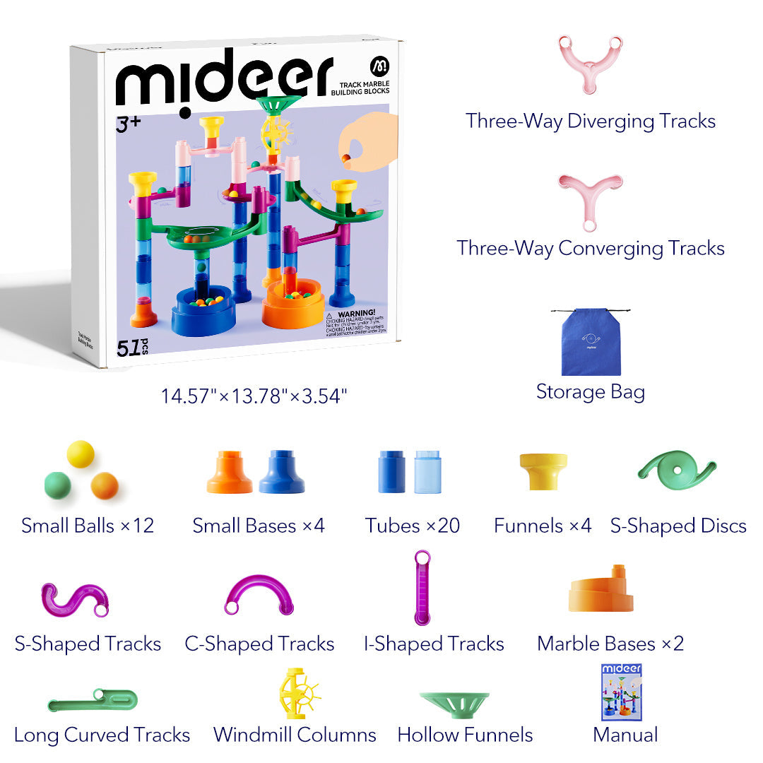 Track Marble Building Blocks 51P