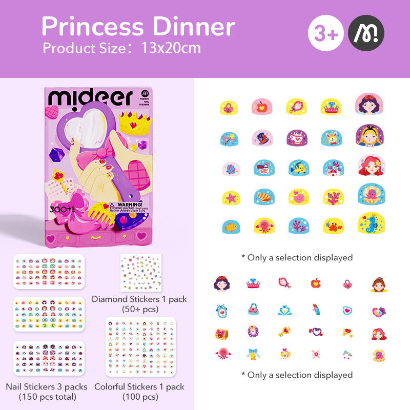 Mideer Fashion Nail Stickers - Princess Banquet