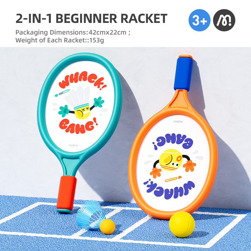 2-in-1 Kids Entry-Level Racket