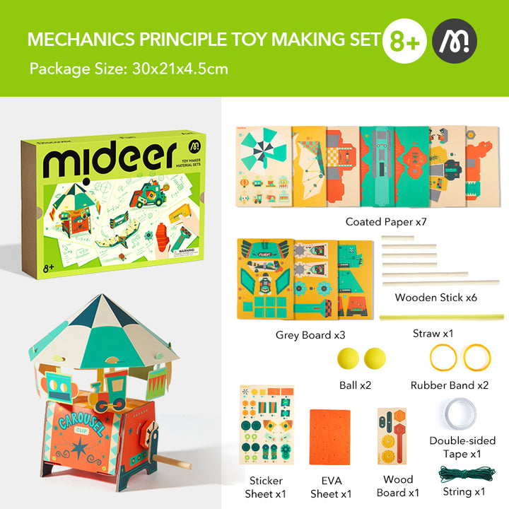 mideer Toy Maker Material Sets - Mechanics Set