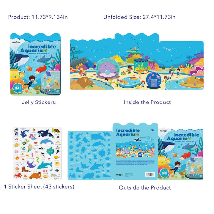 Reusable Jelly Sticker: Incredible Aquarium