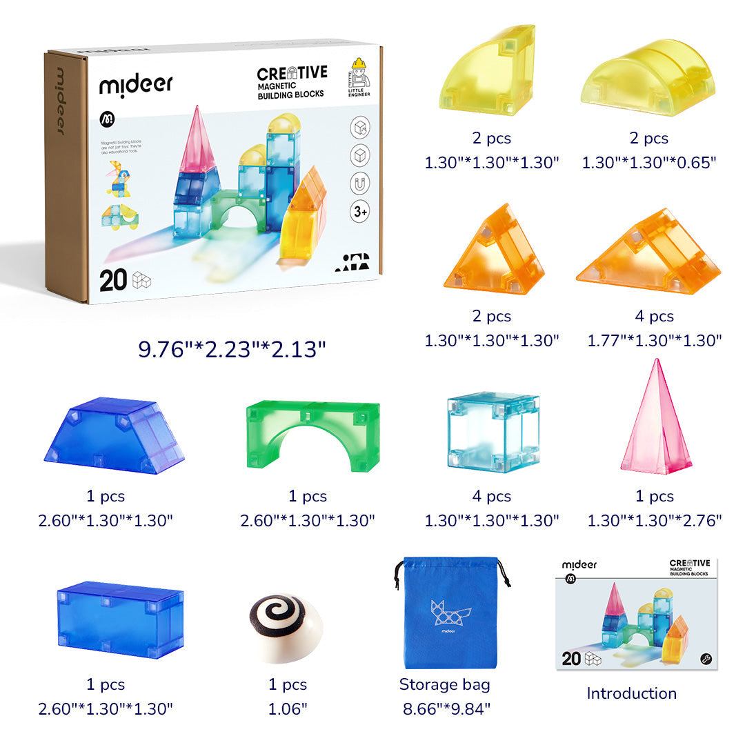 Creative Magnetic Building Blocks 20P