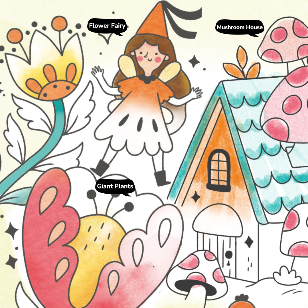 Watercolor Painting: Enchanted Garden