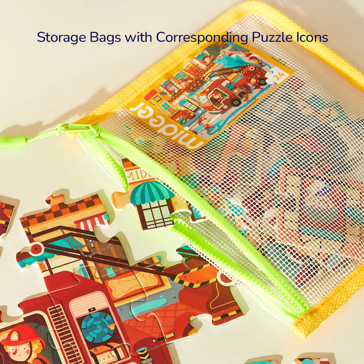 Level Up! Puzzles with Storage Bag - Level 6: Relaxing Holiday 154P-180P