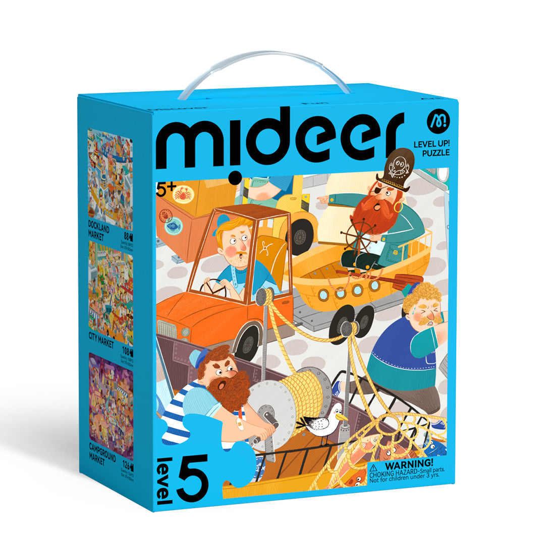 Level Up! Puzzles with Storage Bag - Level 5: Bustling Market 88P-126P