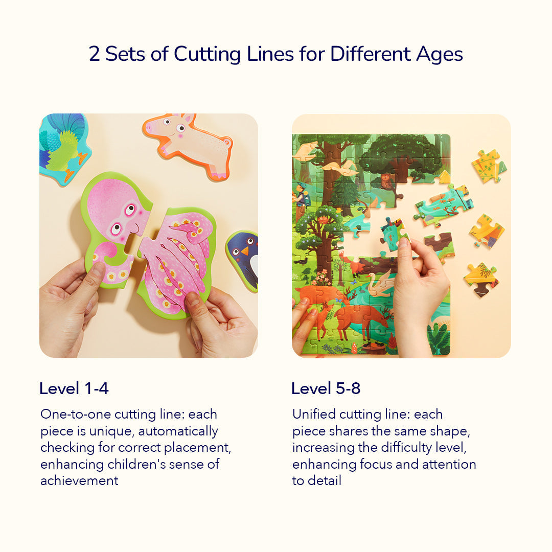 Level Up! Puzzles with Storage Bag - Level 4: Transportation 48P-72P