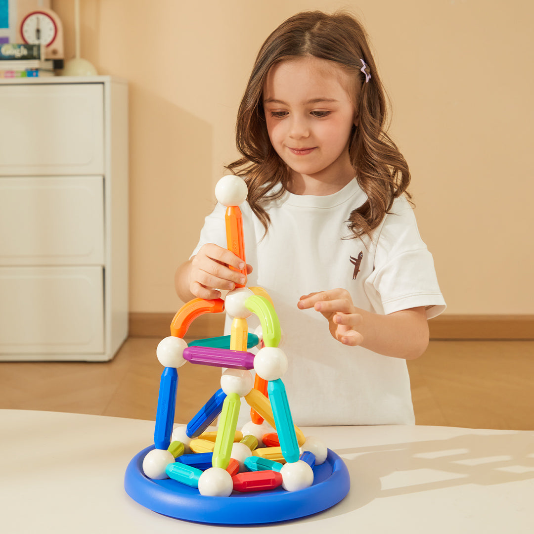 Rainbow Magnetic Building Stick 100P