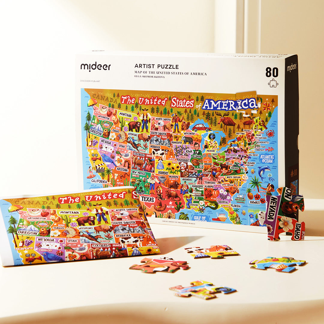 Artist Puzzle: Map of the USA 80P
