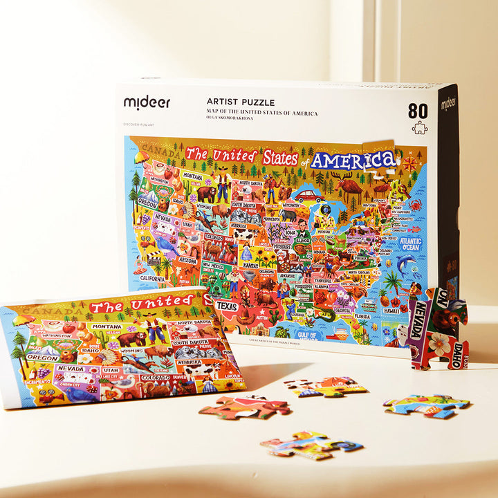 Artist Puzzle: Map of the USA 80P