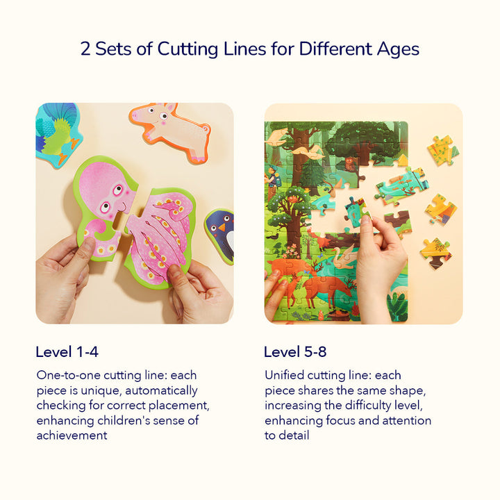 Level Up! Puzzles with Storage Bag - Level 8: Natural History Museum 280P-330P