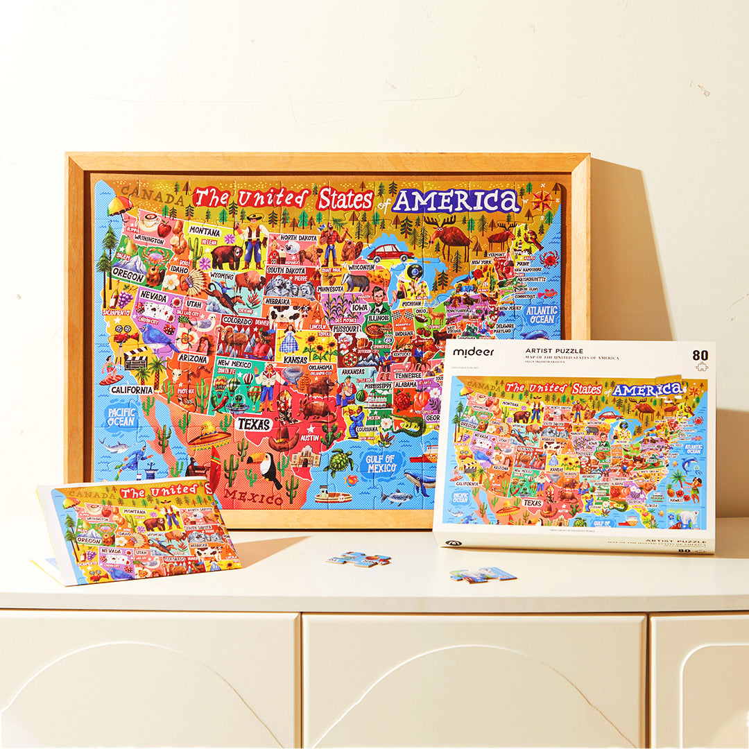 Artist Puzzle: Map of the USA 80P