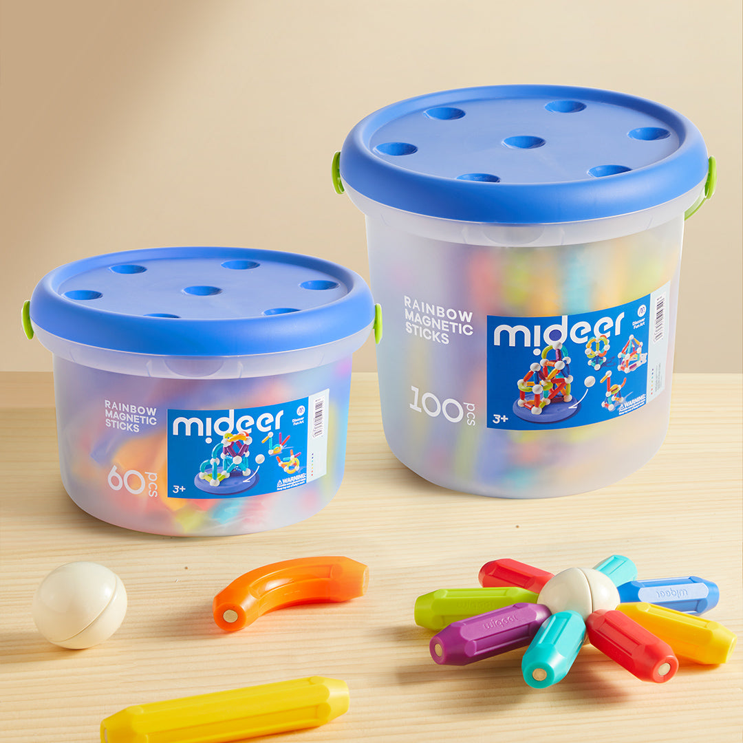 Rainbow Magnetic Building Stick 100P