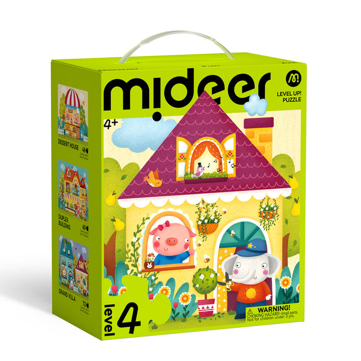 Level Up! Puzzles with Storage Bag - Level 4: Fairy Tale Town 48P-72P