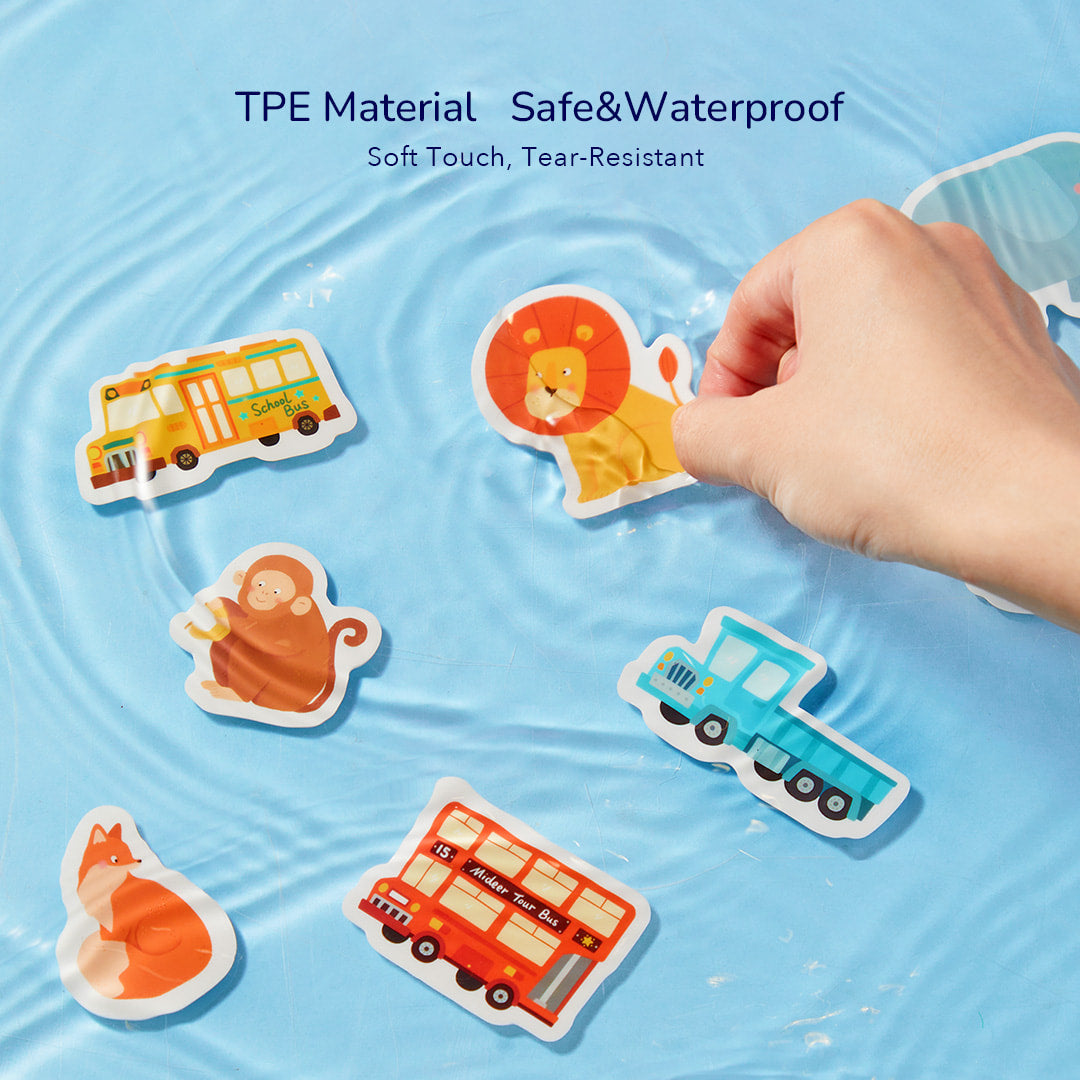 Reusable Jelly Sticker: The Busy Animal Town