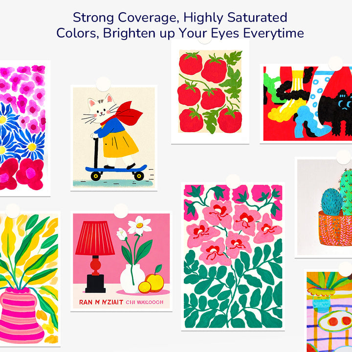 Straight Liquid Acrylic Markers 24 Colors