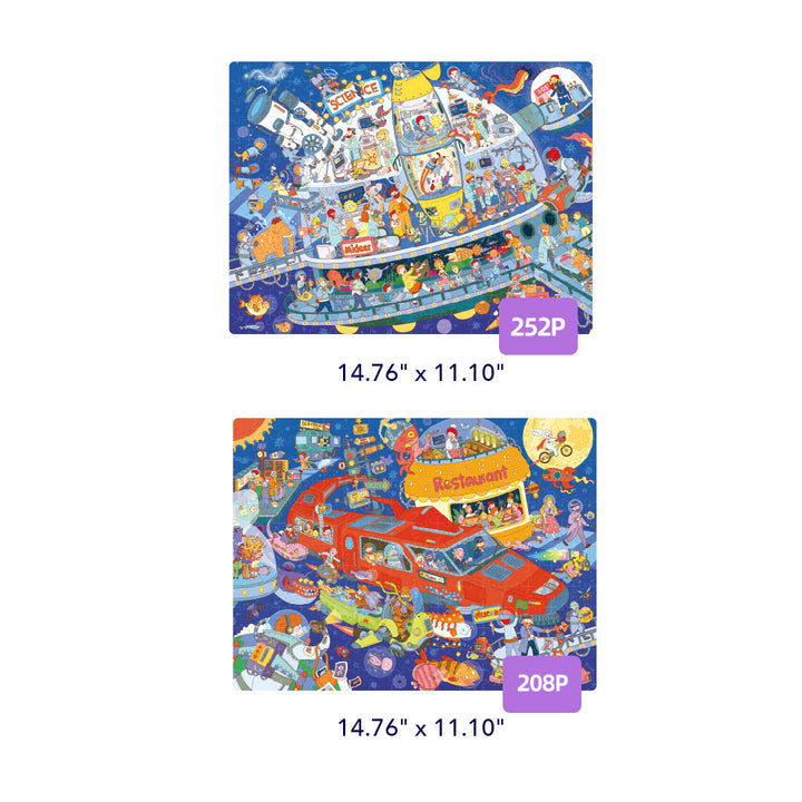 Level Up! Puzzles with Storage Bag - Level 7: Star Trek 208P-252P