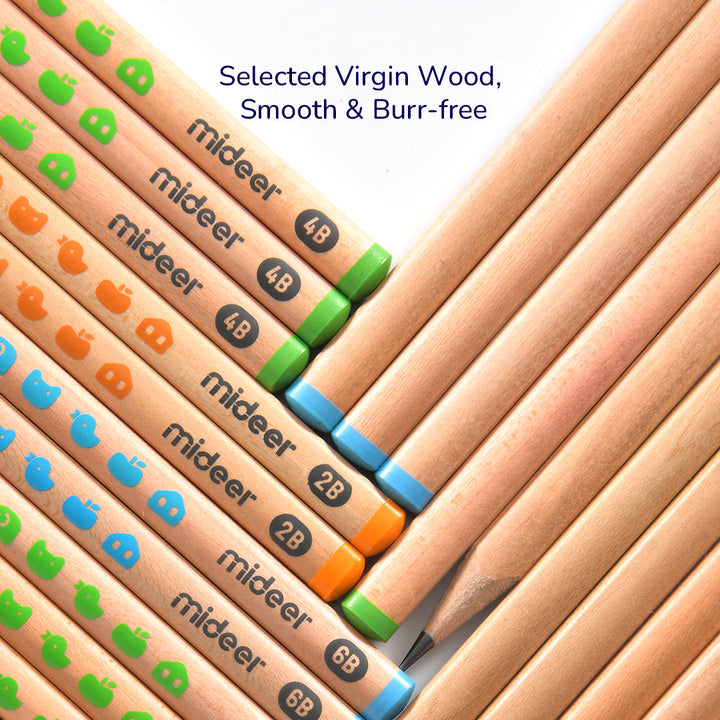 Thick Triangular Pencils 2B 6P