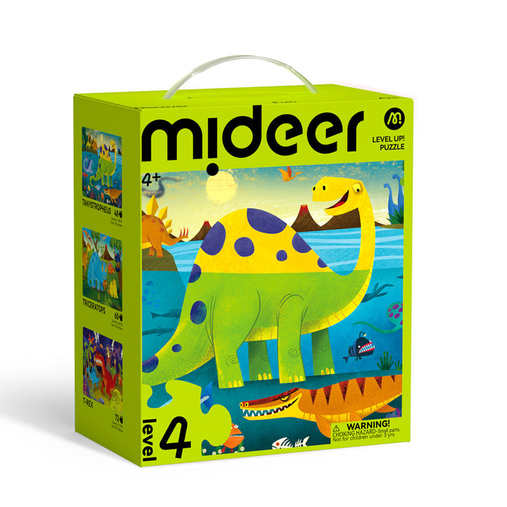 Level Up! Puzzles with Storage Bag - Level 4: Dinosaur&