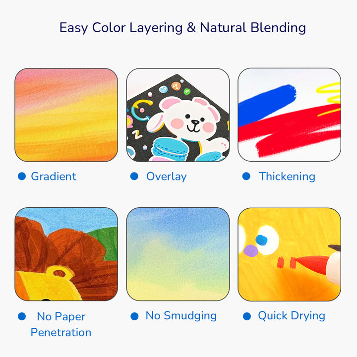 Straight Liquid Acrylic Markers 24 Colors
