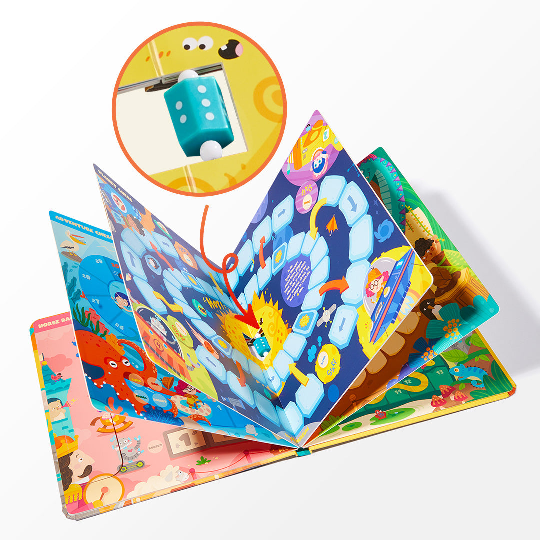 6-in-1 Portable Board Game Book: Museum Adventures