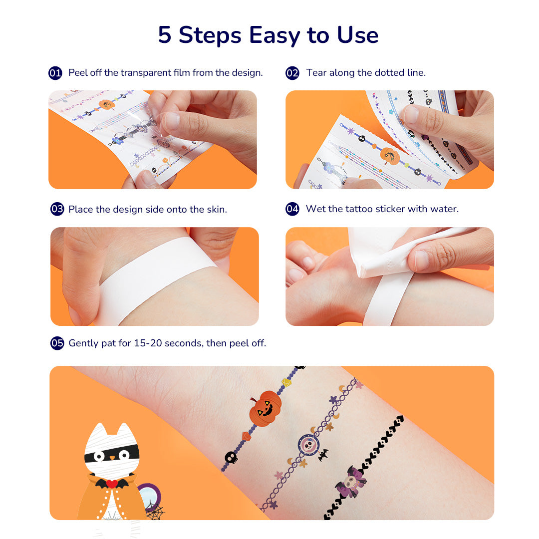 Middle-Halloween dress up sticker pack