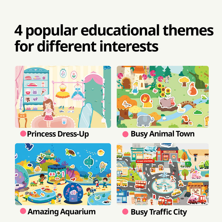 mideer Reusable Jelly Sticker Set - Incredible Aquarium (English version)
