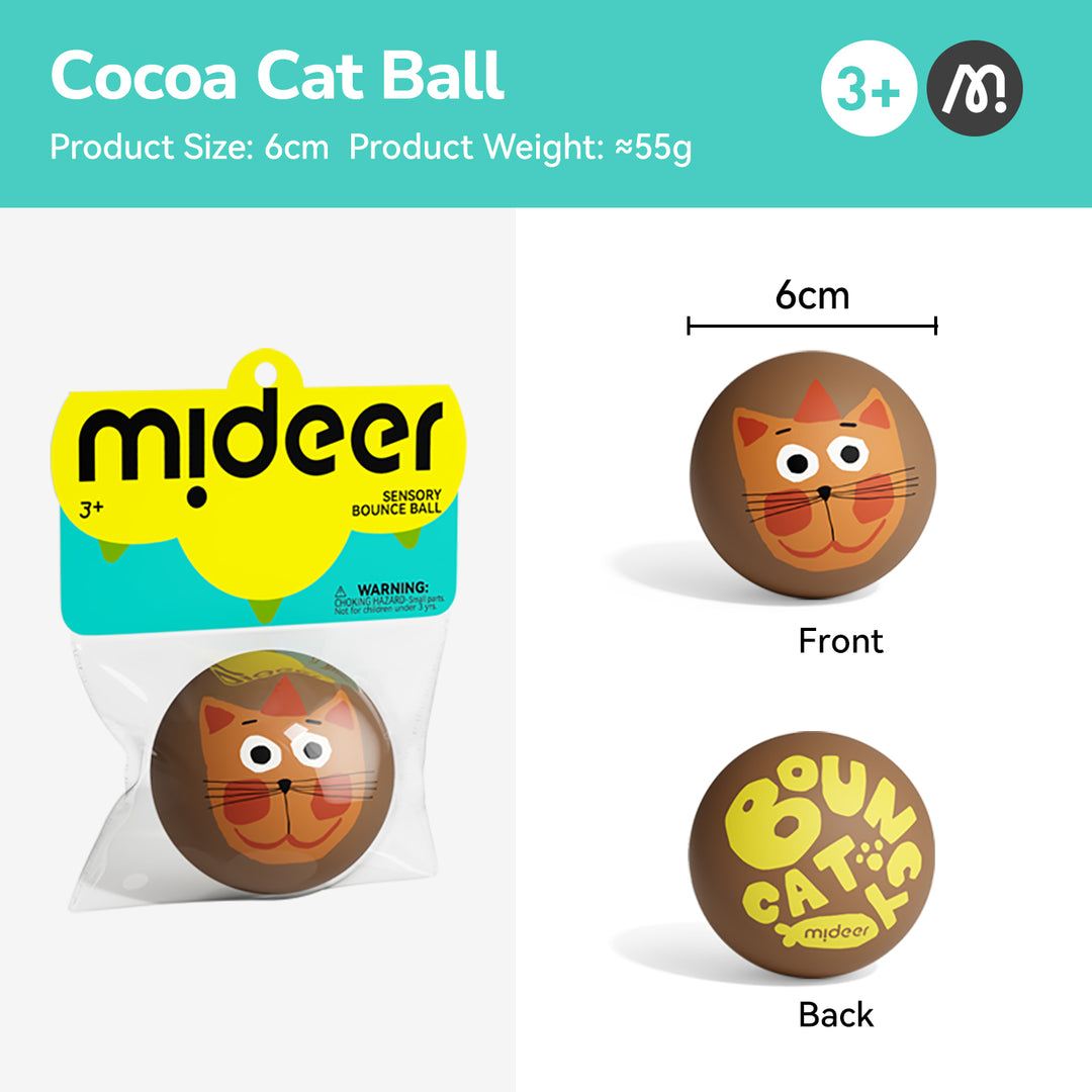 mideer sensory Bounce Ball-Cocoa Cat