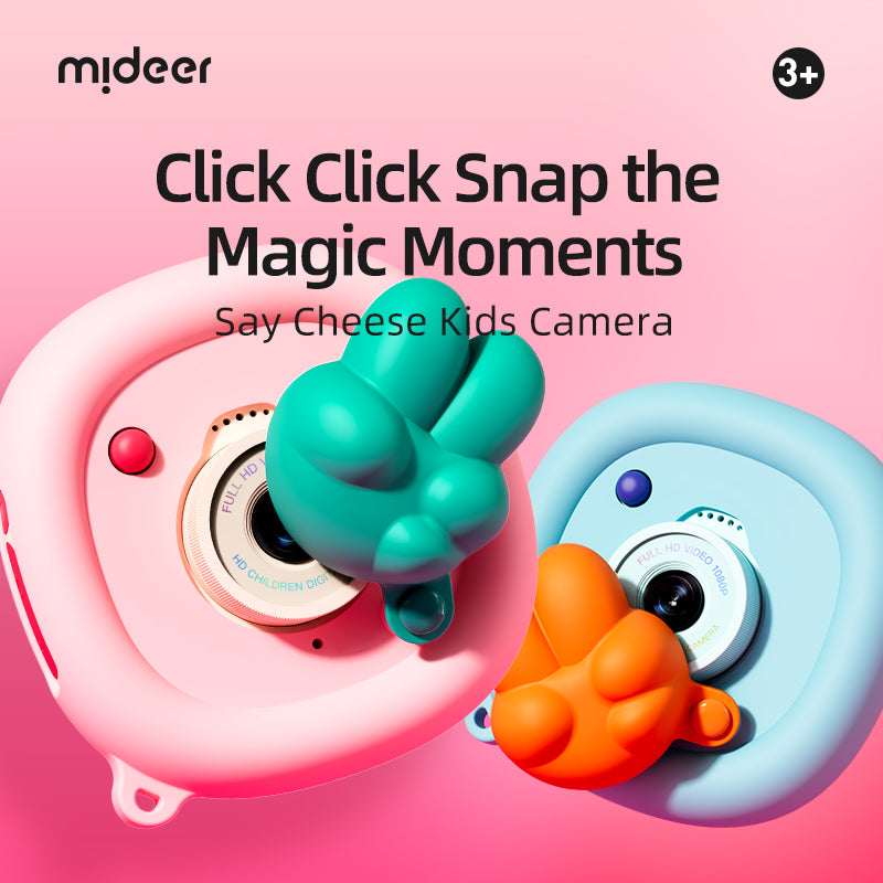 Mideer Say Cheese Kids Camera - Green and Pink