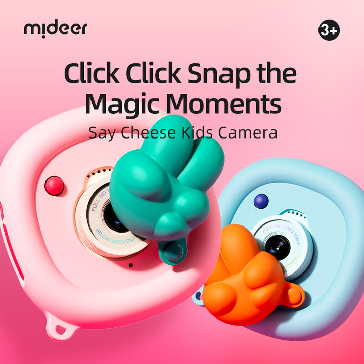 Mideer Say Cheese Kids Camera - Green and Pink