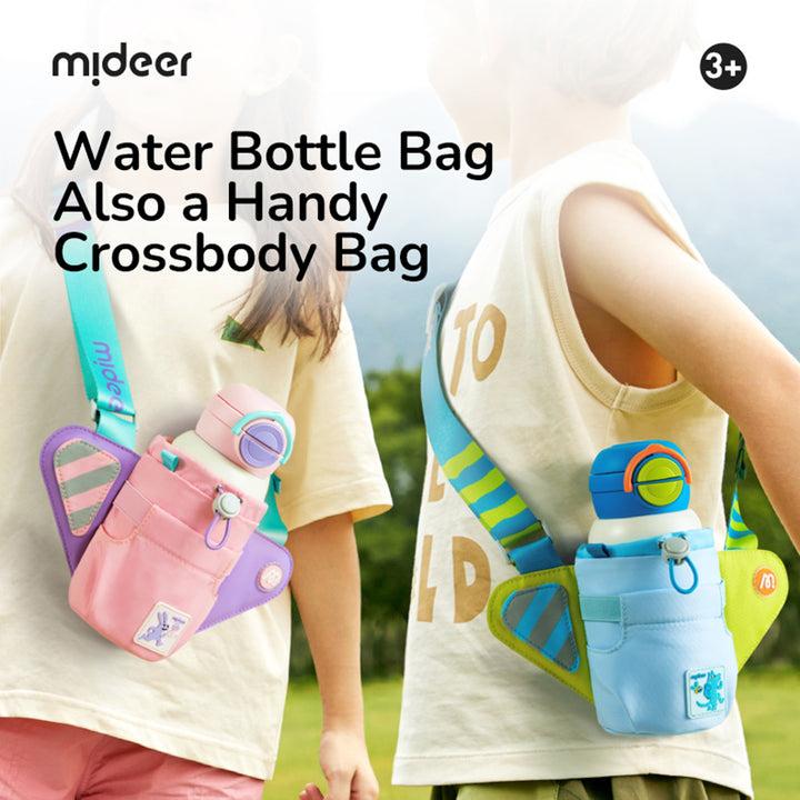 mideer Double Drinking Insulation Cup - Pink Peacock