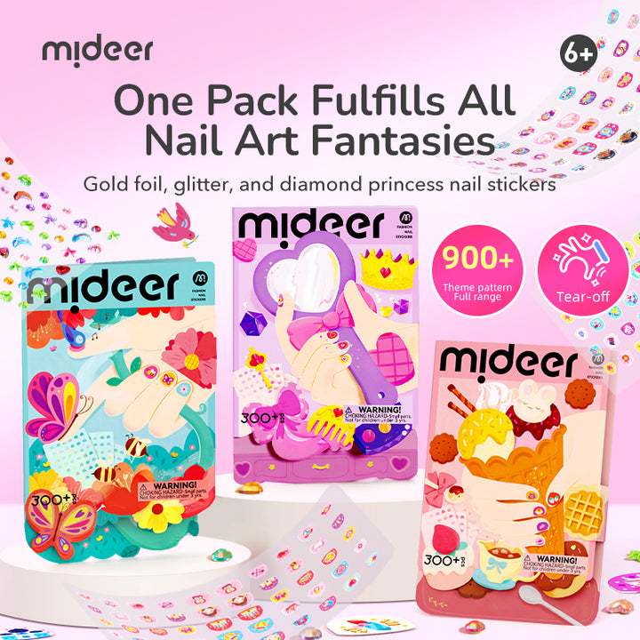Mideer Fashion Nail Stickers - Princess Banquet