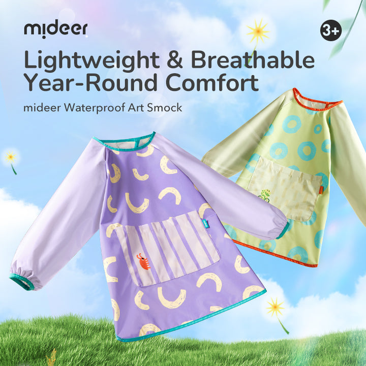 mideer Waterproof Art Smock - Hyacinth Purple