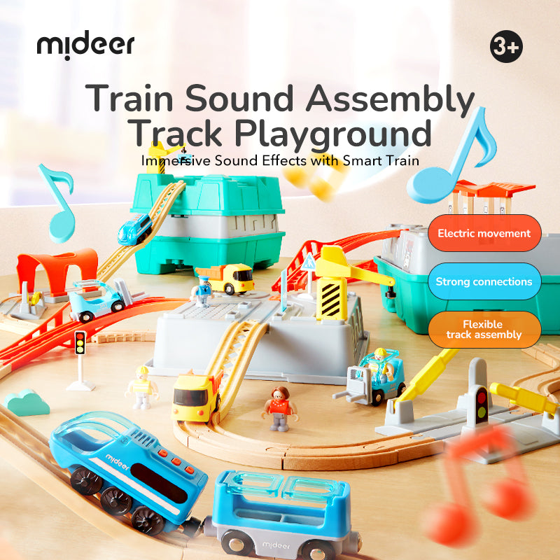 Mideer Train Track Building Blocks - Urban Adventure