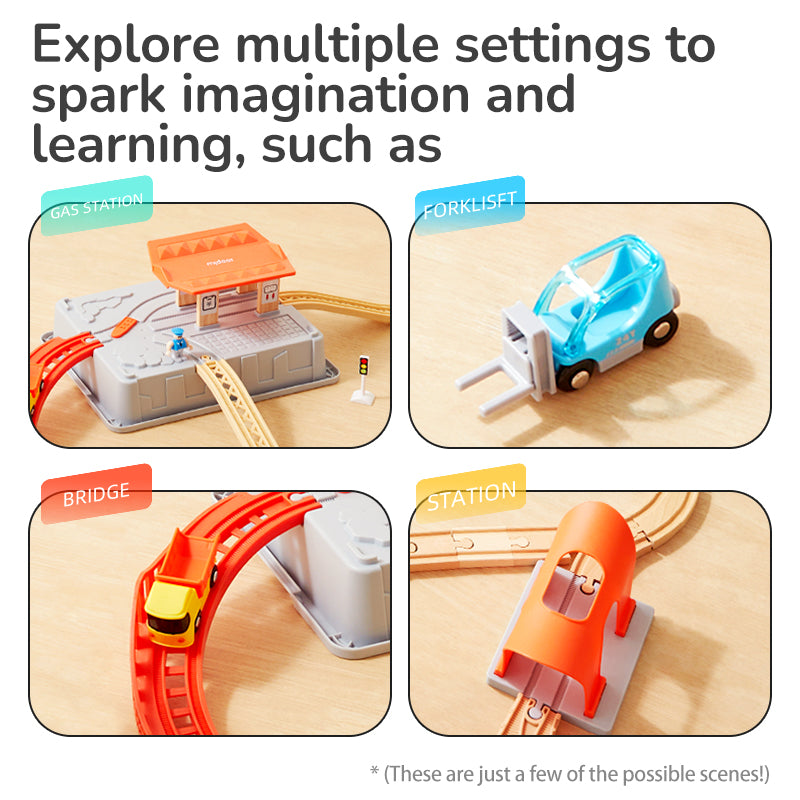 Mideer Train Track Building Blocks - Urban Adventure