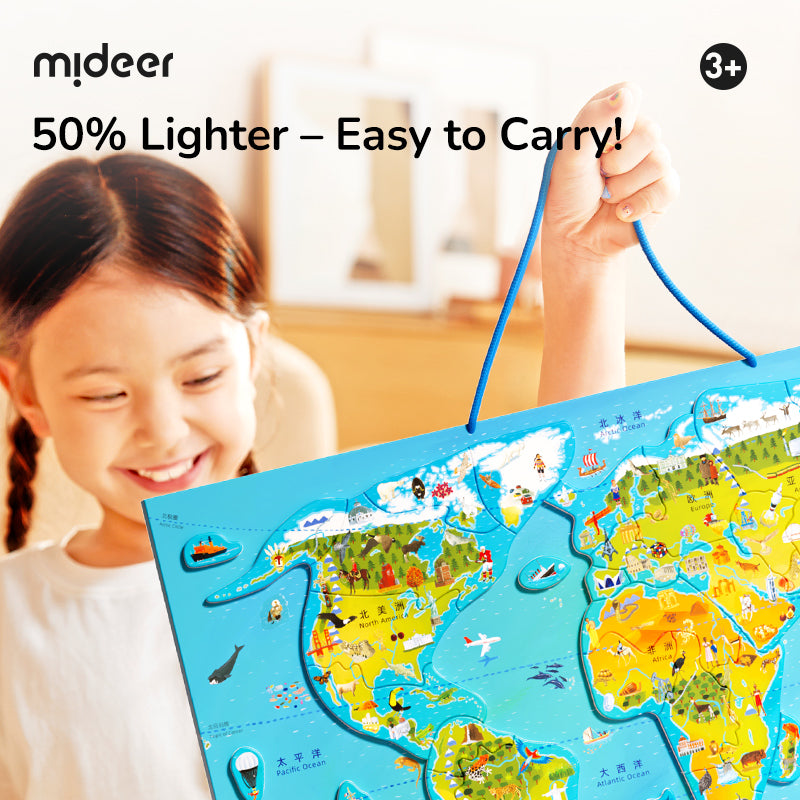 mideer Magnetic Puzzle World Map