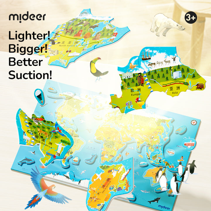 mideer Magnetic Puzzle World Map - MideerMall