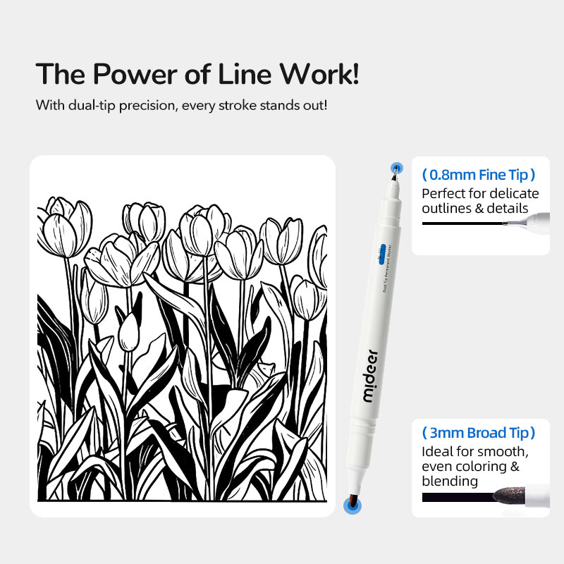 Dual Tip Permanent Marker
