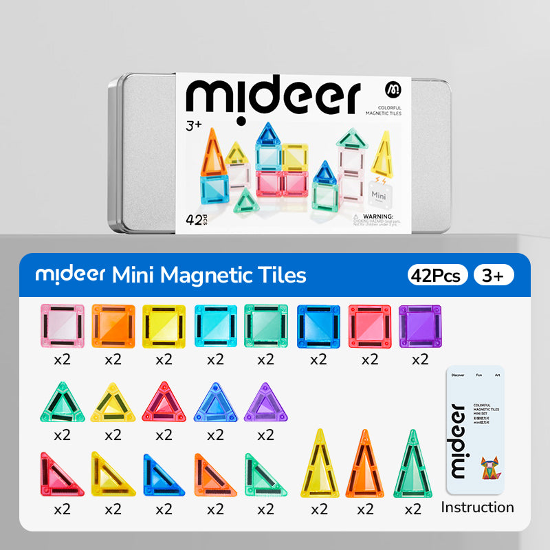 mideer COLORFULMAGNETIC TILES-Mini Tiles