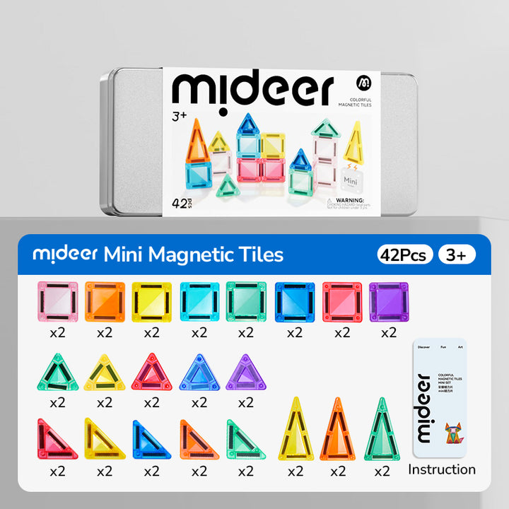 mideer COLORFULMAGNETIC TILES-Mini Tiles