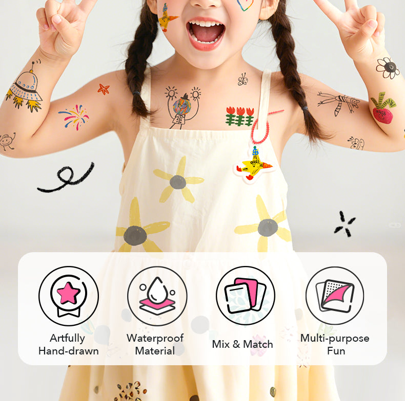 Playful Tattoo Stickers Deluxe Edition – Girls